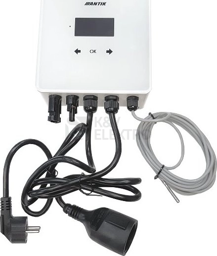 Obrázek produktu Solární invertor Antik Water Heater PWH 01 V3 MPPT pro ohřev vody z fotovoltaických panelů 3kW IP54 WiFi 2