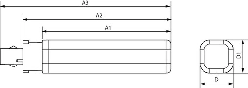 LED žárovka G24d-2 Philips 6,9W (18W) teplá bílá (3000K) (obrázek 3)