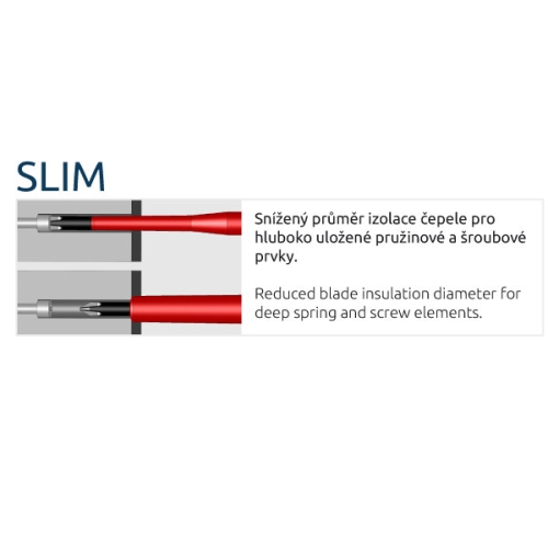 Šroubovák speciální elektro SLIM 4,5 80 90 x 29 PH1/plochý Narex 834411