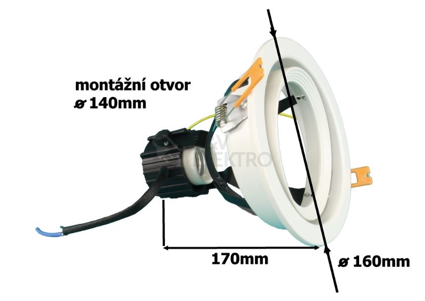 Obrázek produktu Podhledové svítidlo RENGAS, bílá, pro žárovky PAR30 104552 1