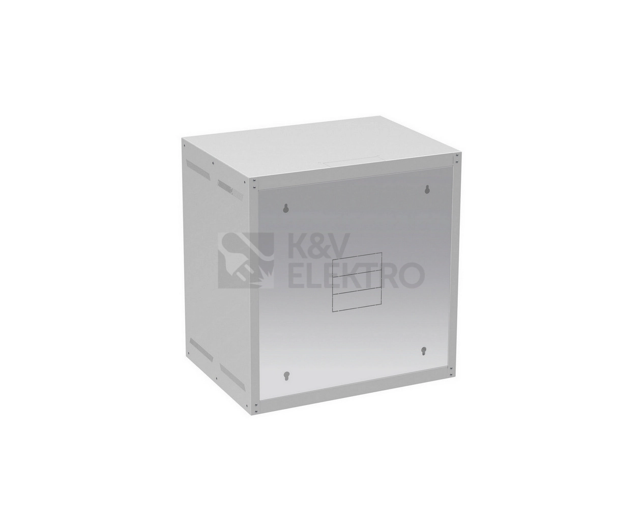 Obrázek produktu Nástěnný datový rozvaděč 19" výška 12U (450mm) H=450mm Š=600mm šedý Solarix GrandN-12U-645-11-G 2