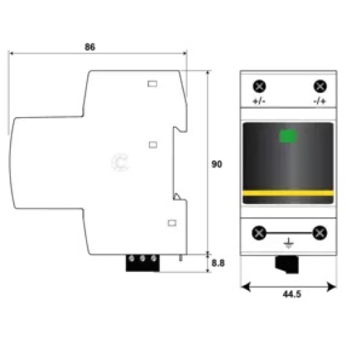 Svodič přepětí pro fotovoltaické systémy CITEL DPVN1-6C-21Y-1200