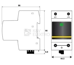 Obrázek produktu Svodič přepětí pro fotovoltaické systémy CITEL DPVN1-6C-21Y-1200 2