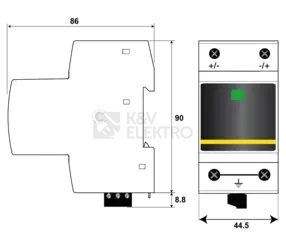 Obrázek produktu Svodič přepětí pro fotovoltaické systémy CITEL DPVN1-6CS-21Y-1200 2