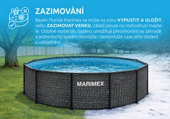 Obrázek produktu Bazén Florida 3,66x1,22m RATAN bez příslušenství Marimex 10340236 3