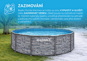 Bazén Florida 3,66x1,22m KÁMEN bez příslušenství Marimex 10340266 (obrázek 3)