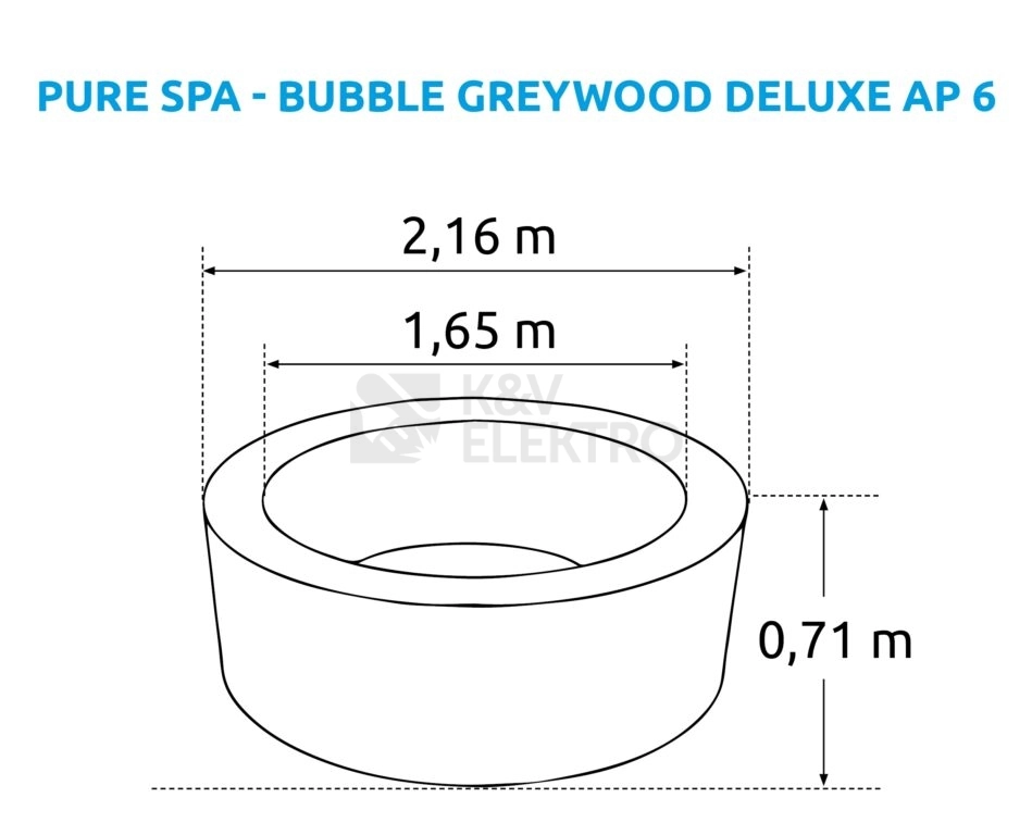 Obrázek produktu Nafukovací vířivka Intex Pure Spa - Bubble Greywood Deluxe 6 AP - 28442 1