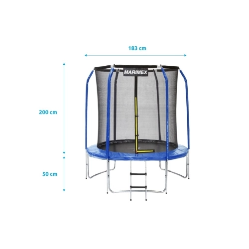 Trampolína Standard 183 cm 2022 Marimex 19000102 s ochrannou sítí a schůdky (obrázek 3)