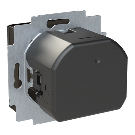 ABB Levit M zásuvka onyx/kouřová černá s USB nabíjením 5569H-A32357 63 s clonkami 2CHH693257A4063 (obrázek 3)