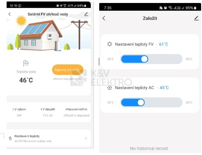 Obrázek produktu Solární invertor GETI GWH03W 4kW MPPT pro ohřev vody z fotovoltaických panelů 4