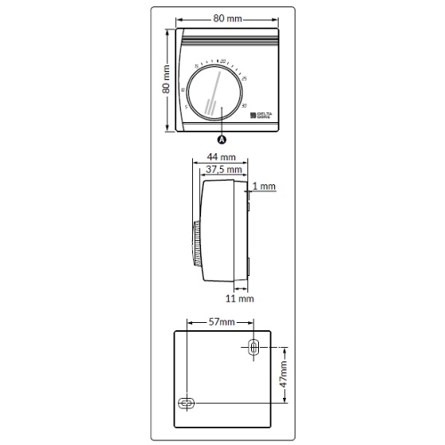 Manuální termostat DELTA DORE Tybox 11