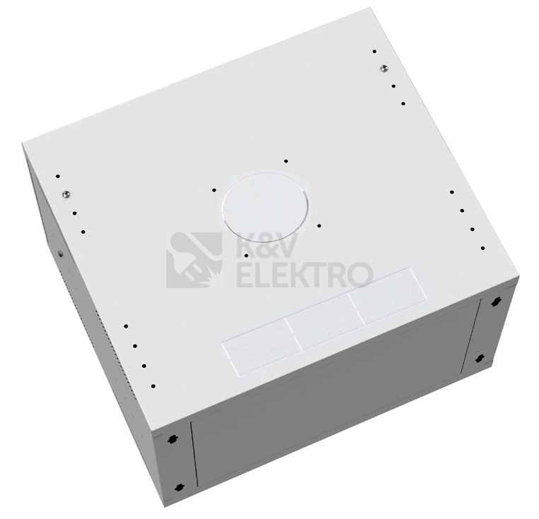 Obrázek produktu Nástěnný datový rozvaděč 19" výška 12U (621mm) H=450mm Š=520mm šedý Solarix SENSA-L-12U-545-11-G 3