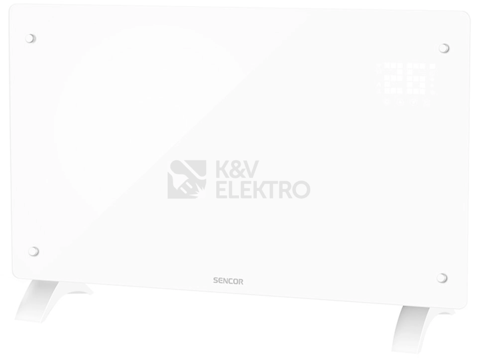 Obrázek produktu  Chytrý skleněný WiFi přímotop SENCOR SCF 4240WH bílý 1000-2000W 0