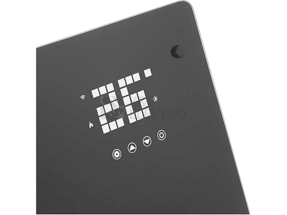 Obrázek produktu Chytrý skleněný WiFi přímotop SENCOR SCF 4241BK černý 1000-2000W 2