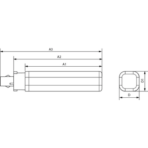 LED žárovka G24q-1 Philips PLC 5,5W (13W) teplá bílá (3000K)
