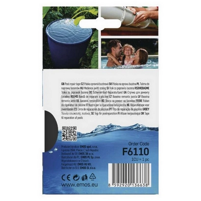 Obrázek produktu Opravná lepící páska na bazény 1m x 100mm černá EMOS F6110 11