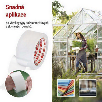 Opravná lepící páska na polykarbonát a sklo 25m x 50mm průhledná EMOS F6200 (obrázek 6)