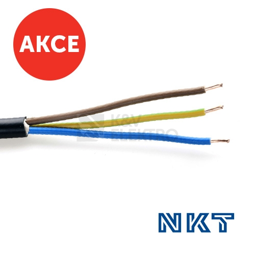 Kabel NKT CYKY-J 3x2,5 (CYKY 3Cx2,5) 25m