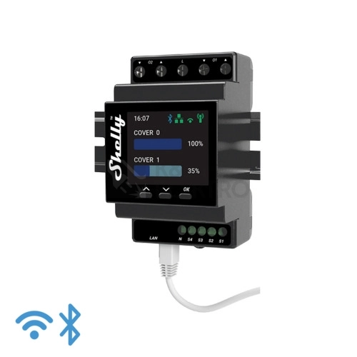 Obrázek produktu Roletový modul na DIN lištu Shelly Pro Dual Cover PM 110-240V AC WiFi LAN 0