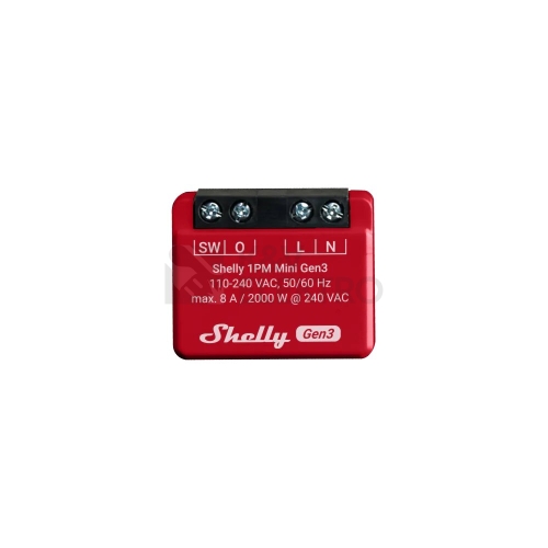Spínací modul Shelly Gen3 1PM Mini 110-240V 8MB paměť měření spotřeby WifFi