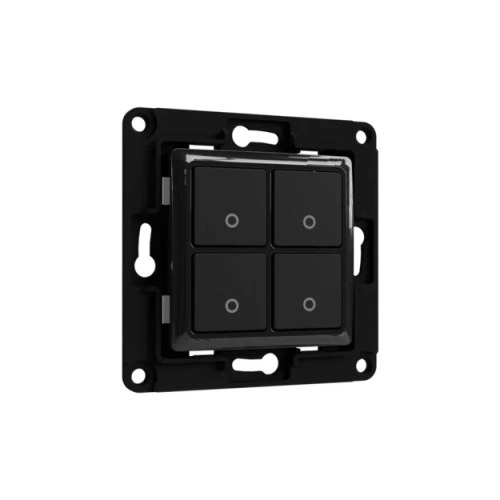 Spínač Shelly Wall Switch 4 WH snadná montáž bez nutnosti zapojení kabelů Bluetooth černá (obrázek 4)