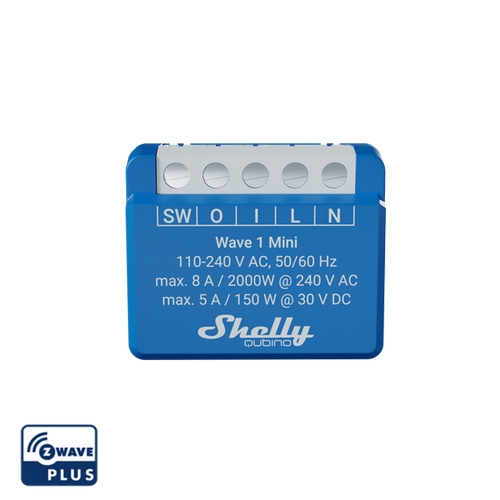 Spínací modul Shelly Wave 1 Mini Z-Wave