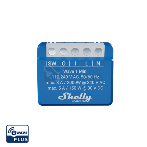 Spínací modul Shelly Wave 1 Mini Z-Wave