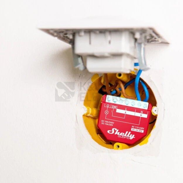 Obrázek produktu Spínací modul Shelly Wave 1PM 1 kanál 16A měření spotřeby Z-Wave 1