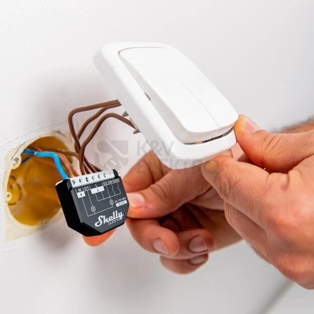 Obrázek produktu Spínací modul Shelly Wave 2PM 2 kanály 16A měření spotřeby Z-Wave 1
