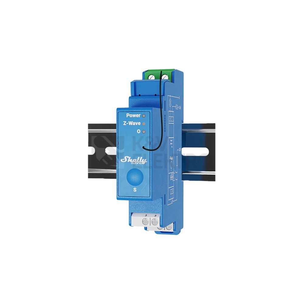 Obrázek produktu Spínací modul na DIN lištu Shelly Wave PRO 1 Z-Wave 0