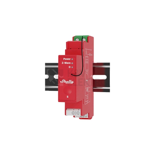 Spínací modul na DIN lištu Shelly Wave PRO 1PM měření spotřeby Z-Wave