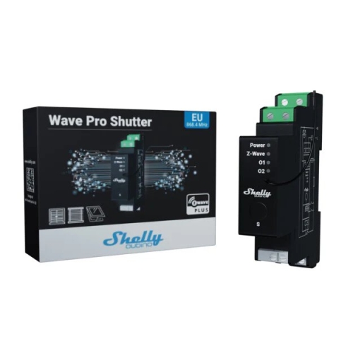 Žaluziový modul na DIN Lištu Shelly Wave PRO Shutter 110 – 240 V AC