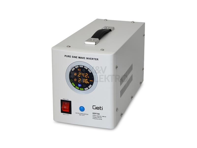 Obrázek produktu Zdroj záložní GETI GEP700 sinus 700W 0