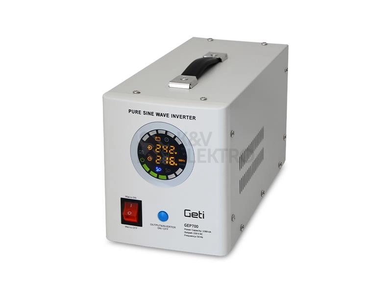 Obrázek produktu Zdroj záložní GETI GEP700 sinus 700W 0