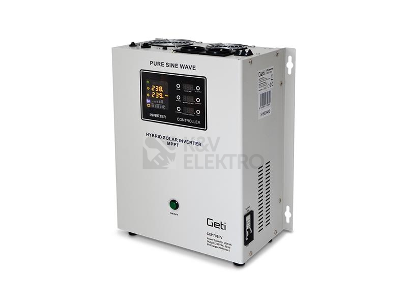 Obrázek produktu Zdroj záložní GETI GEP701PV sinus 700W nástěnný 0