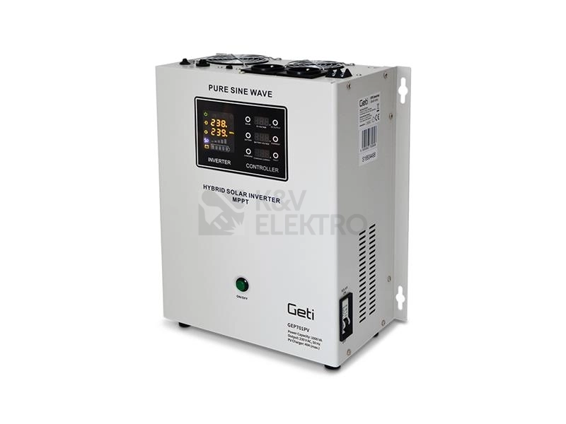 Obrázek produktu Zdroj záložní GETI GEP701PV sinus 700W nástěnný 0