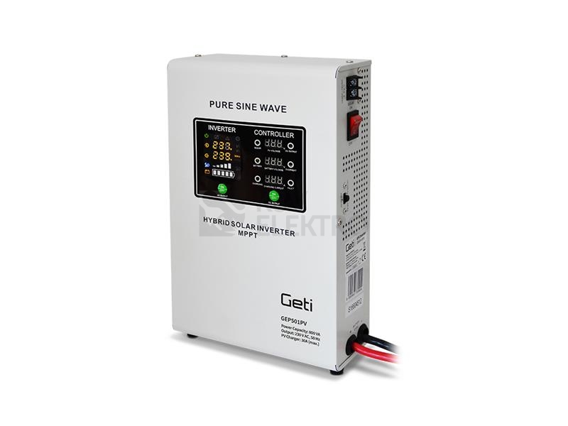 Obrázek produktu Zdroj záložní GETI GEP501PV sinus 500W nástěnný 0
