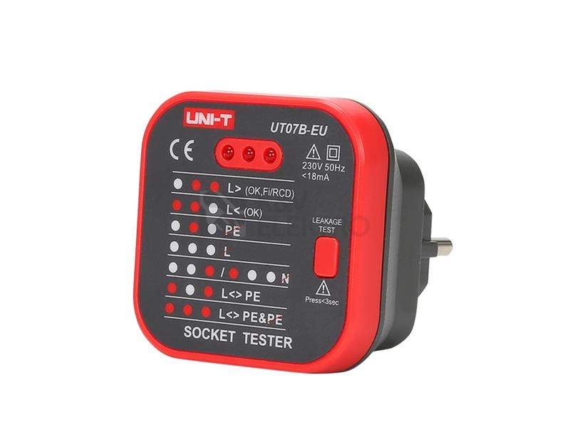 Obrázek produktu Tester zásuvek UNI-T UT07B-EU 0