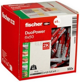 Obrázek produktu Hmoždinka univerzální s límečkem FISCHER DuoPower 6x50 1