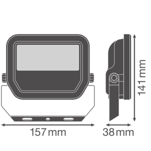 LED reflektor LEDVANCE FLOODLIGHT bílý 17W/11W 2400lm/1600lm 4000K neutrální bílá IP66 (obrázek 7)