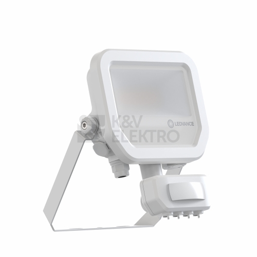 LED reflektor s pohybovým čidlem LEDVANCE FLOODLIGHT bílý SENSOR 8W/6W 1100/780lm 3000K teplá bílá IP65