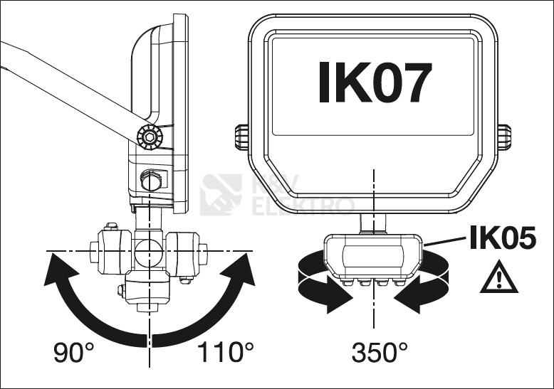 Obrázek produktu LED reflektor s pohybovým čidlem LEDVANCE FLOODLIGHT černý SENSOR 8W/6W 1200/850lm 4000K neutrální bílá IP65 6