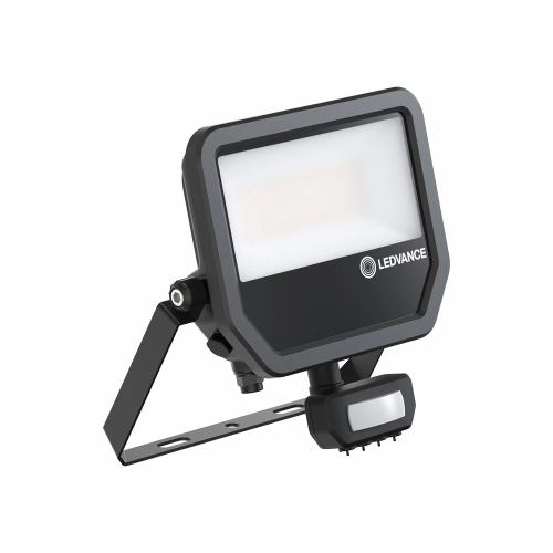 LED reflektor s pohybovým čidlem LEDVANCE FLOODLIGHT černý 41W 5500lm 3000K teplá bílá IP65