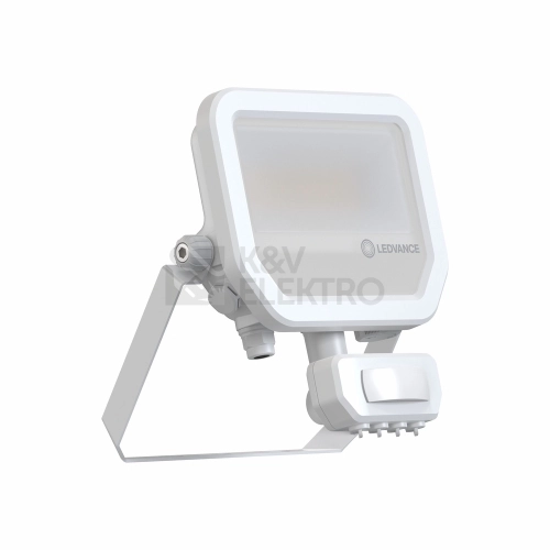 LED reflektor s pohybovým čidlem LEDVANCE FLOODLIGHT bílý SENSOR 17W/11W 2200/1465lm 3000K teplá bílá IP65