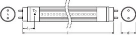 Obrázek produktu LED trubice zářivka LEDVANCE SubstiTUBE ENTRY T8 EM/230V 150cm 20W (58W) 6500K studená bílá G13
2