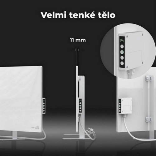 Teplovzdušný INFRA konvektor AENO GH3S 700W AGH0003S LED displej WiFi bílý