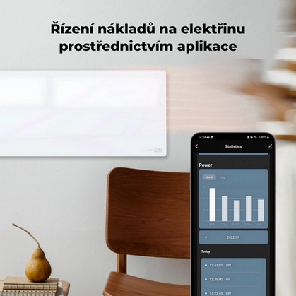 Teplovzdušný INFRA konvektor AENO GH3S 700W AGH0003S LED displej WiFi bílý (obrázek 5)