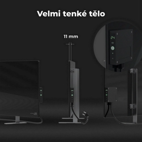 Teplovzdušný INFRA konvektor AENO GH4S 700W AGH0004S LED displej WiFi černý (obrázek 9)