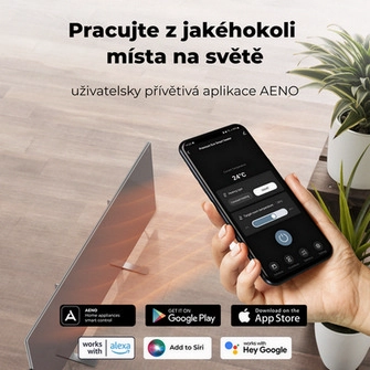 Teplovzdušný infra konvektor AENO GH5S 700W AGH0005S LED displej WiFi šedý (obrázek 6)