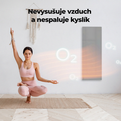 Teplovzdušný infra konvektor AENO GH5S 700W AGH0005S LED displej WiFi šedý